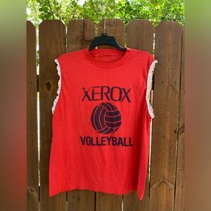 90s Vintage Xerox Volleyball women's tank top size Large.